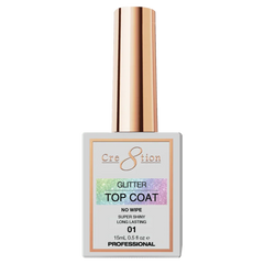 Cre8tion Glitter Top Coat 0.5oz 01