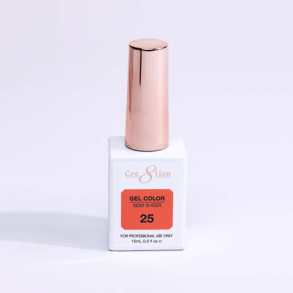 Cre8tion Hema Free Semi-Sheer Collection 0.5oz -  Coral Series