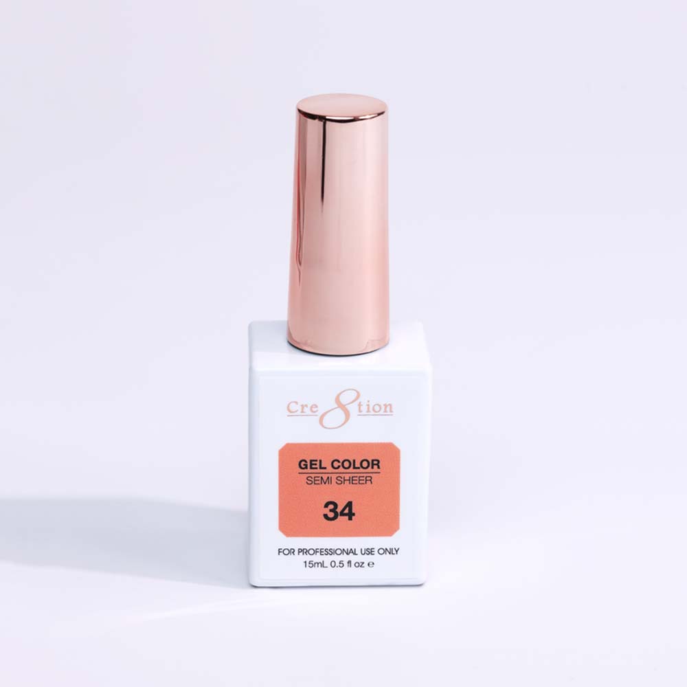 Cre8tion Hema Free Semi-Sheer Collection 0.5oz -  Coral Series