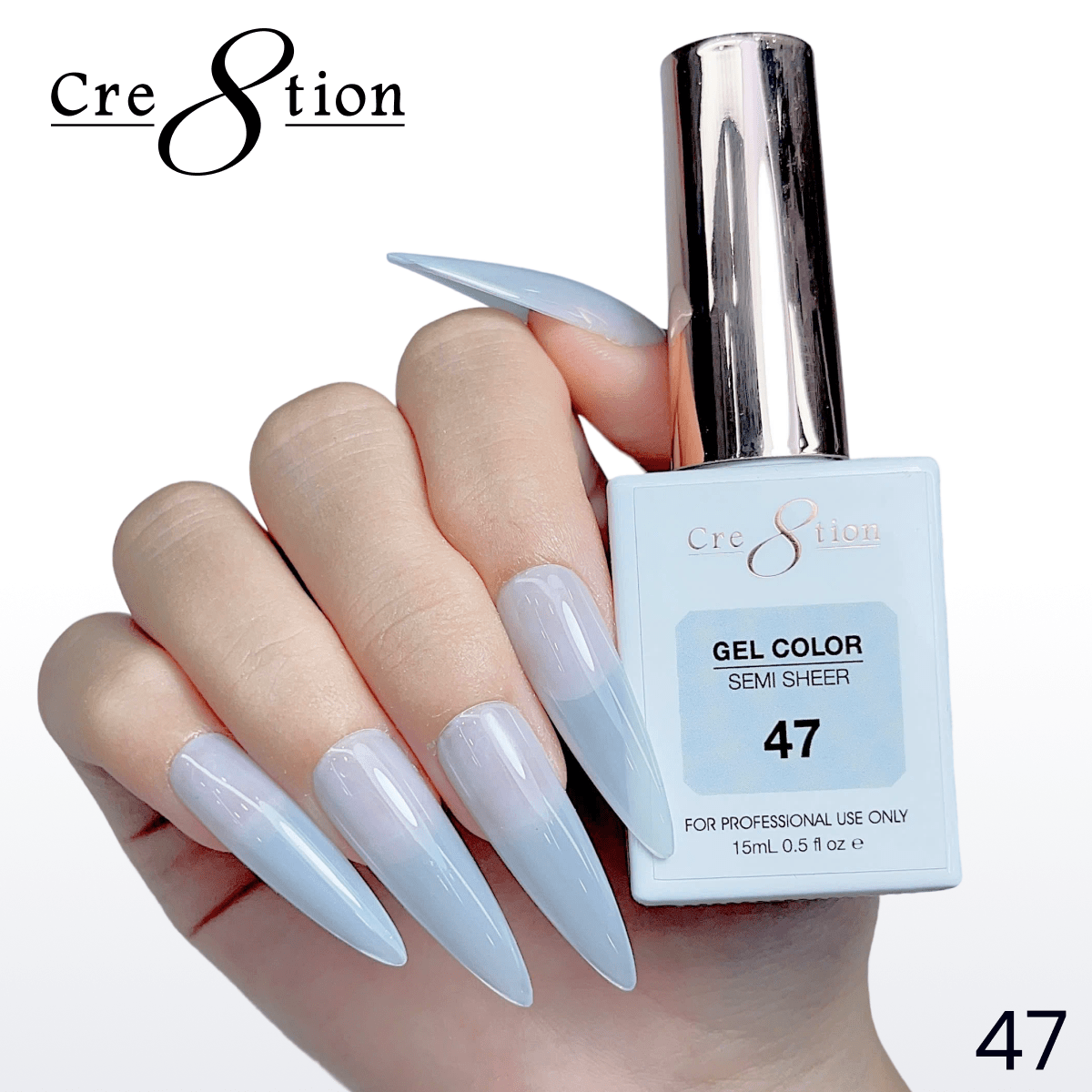 Cre8tion Hema Free Semi-Sheer Collection 0.5oz - Mauve Series