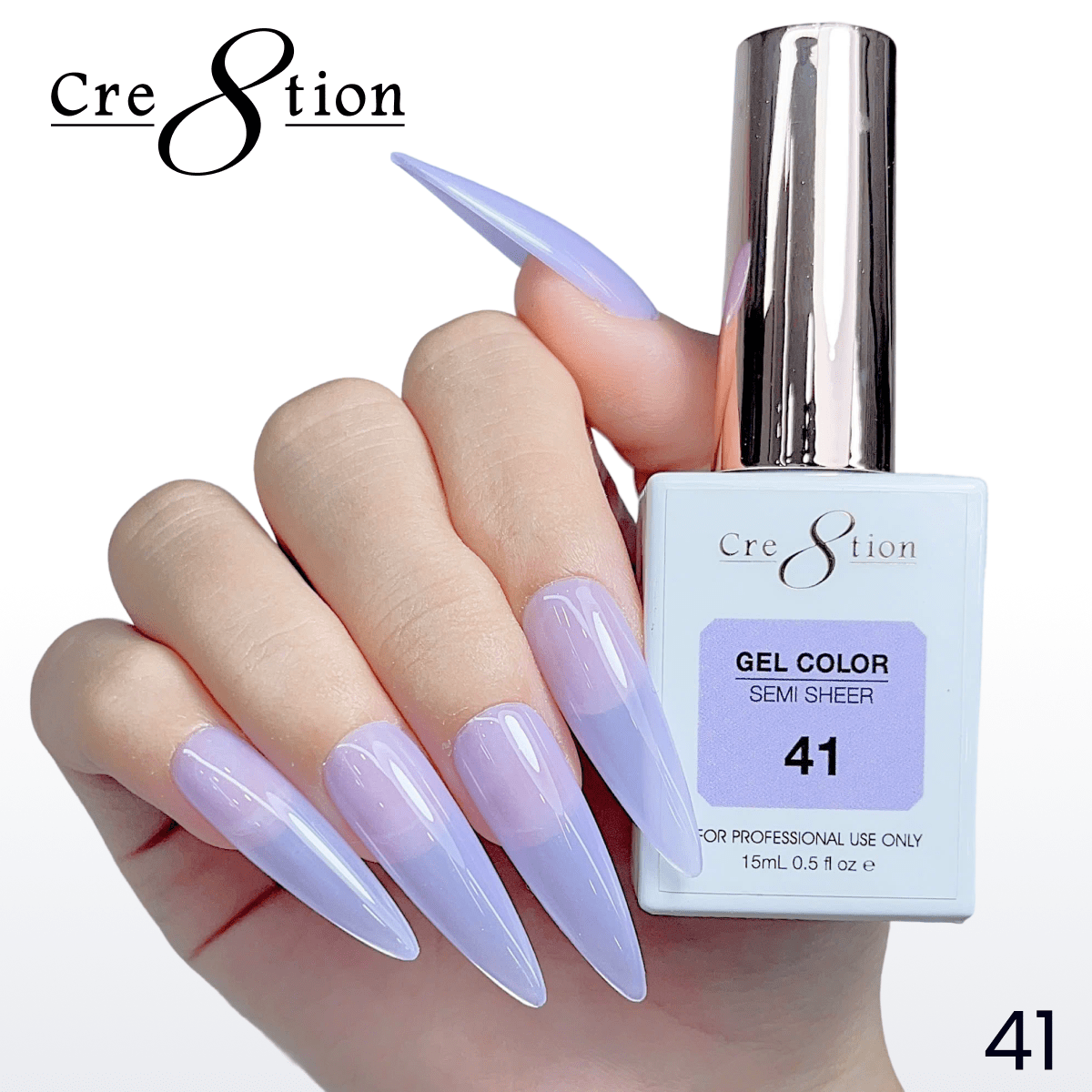 Cre8tion Hema Free Semi-Sheer Collection 0.5oz - Mauve Series