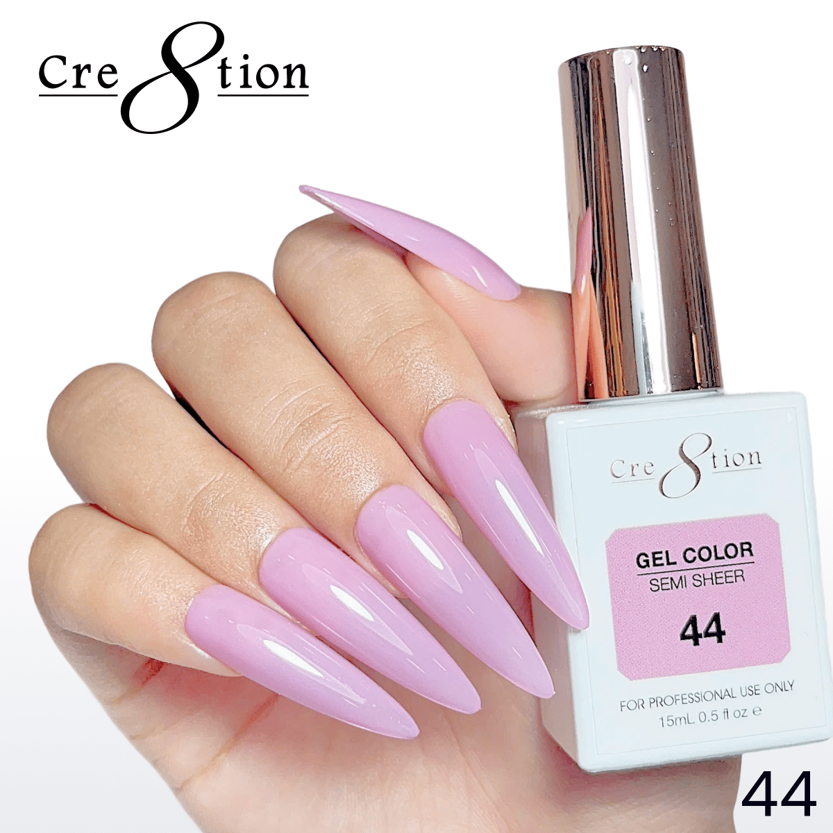 Cre8tion Hema Free Semi-Sheer Collection 0.5oz - Mauve Series