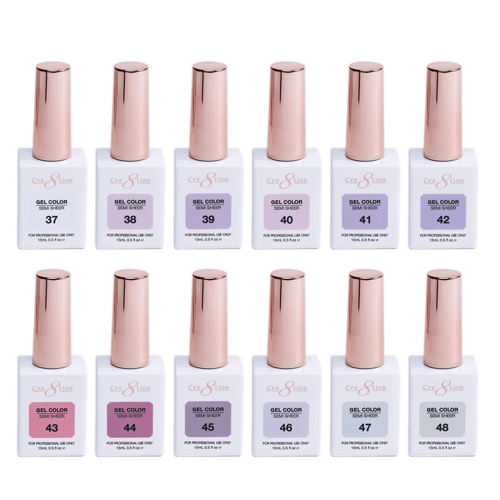 Cre8tion Hema Free Semi-Sheer Collection 0.5oz - 72 Color Kit