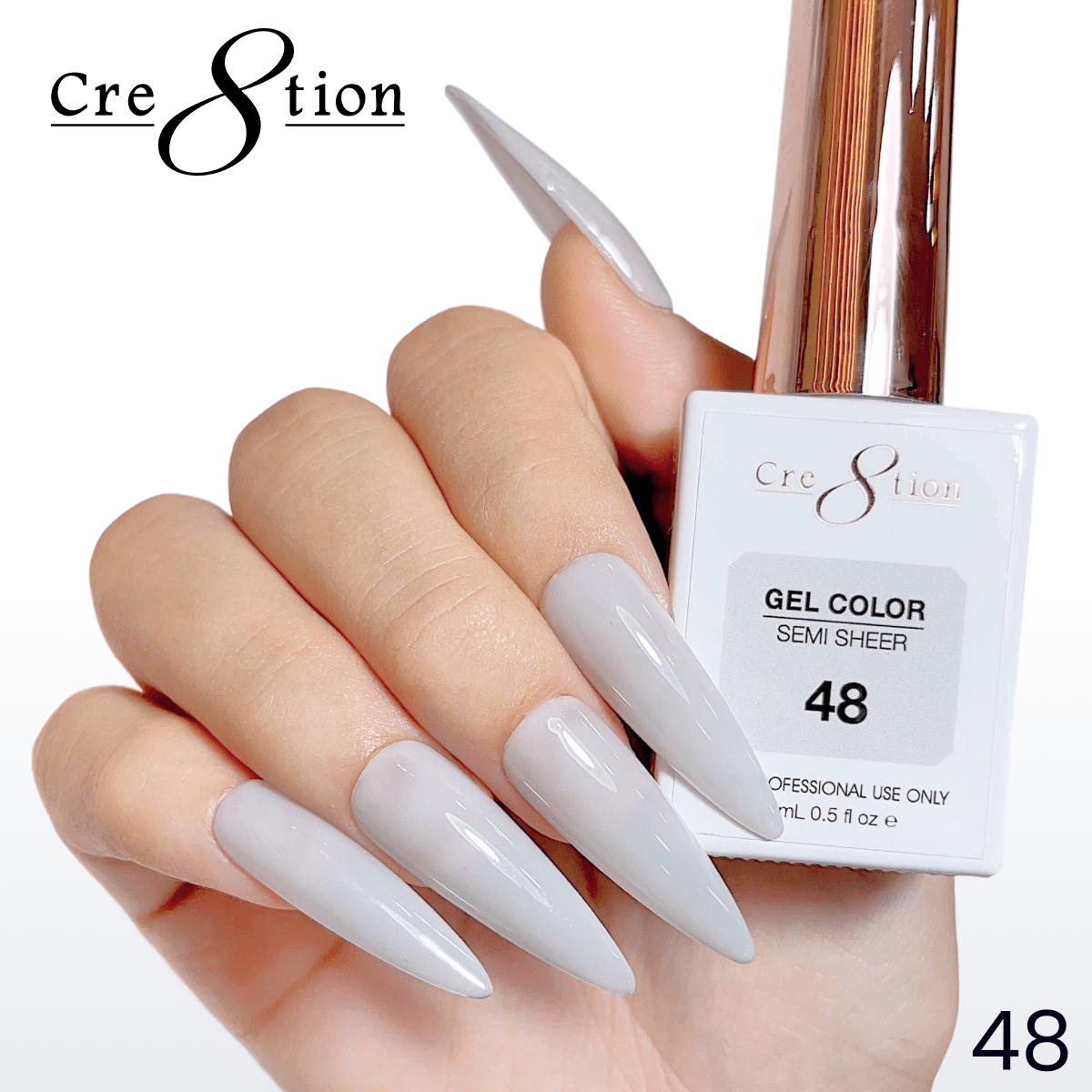 Cre8tion Hema Free Semi-Sheer Collection 0.5oz - Mauve Series