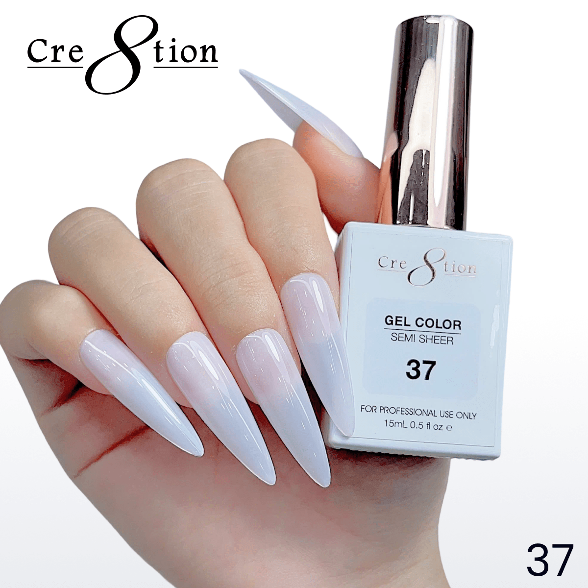 Cre8tion Hema Free Semi-Sheer Collection 0.5oz - Mauve Series