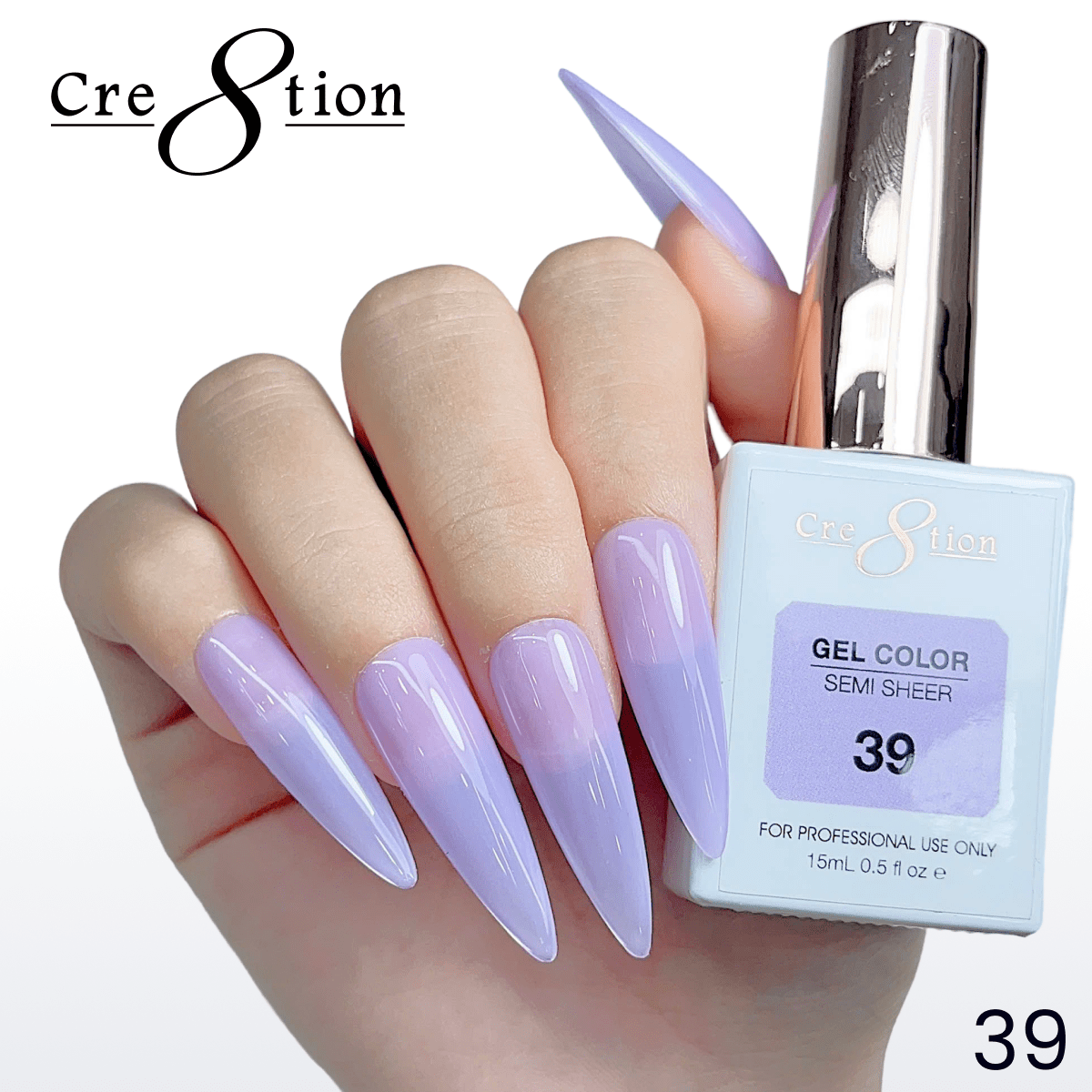 Cre8tion Hema Free Semi-Sheer Collection 0.5oz - Mauve Series
