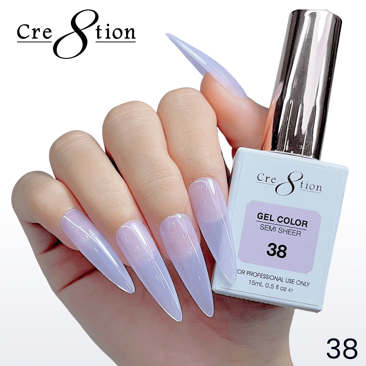 Cre8tion Hema Free Semi-Sheer Collection 0.5oz - Mauve Series