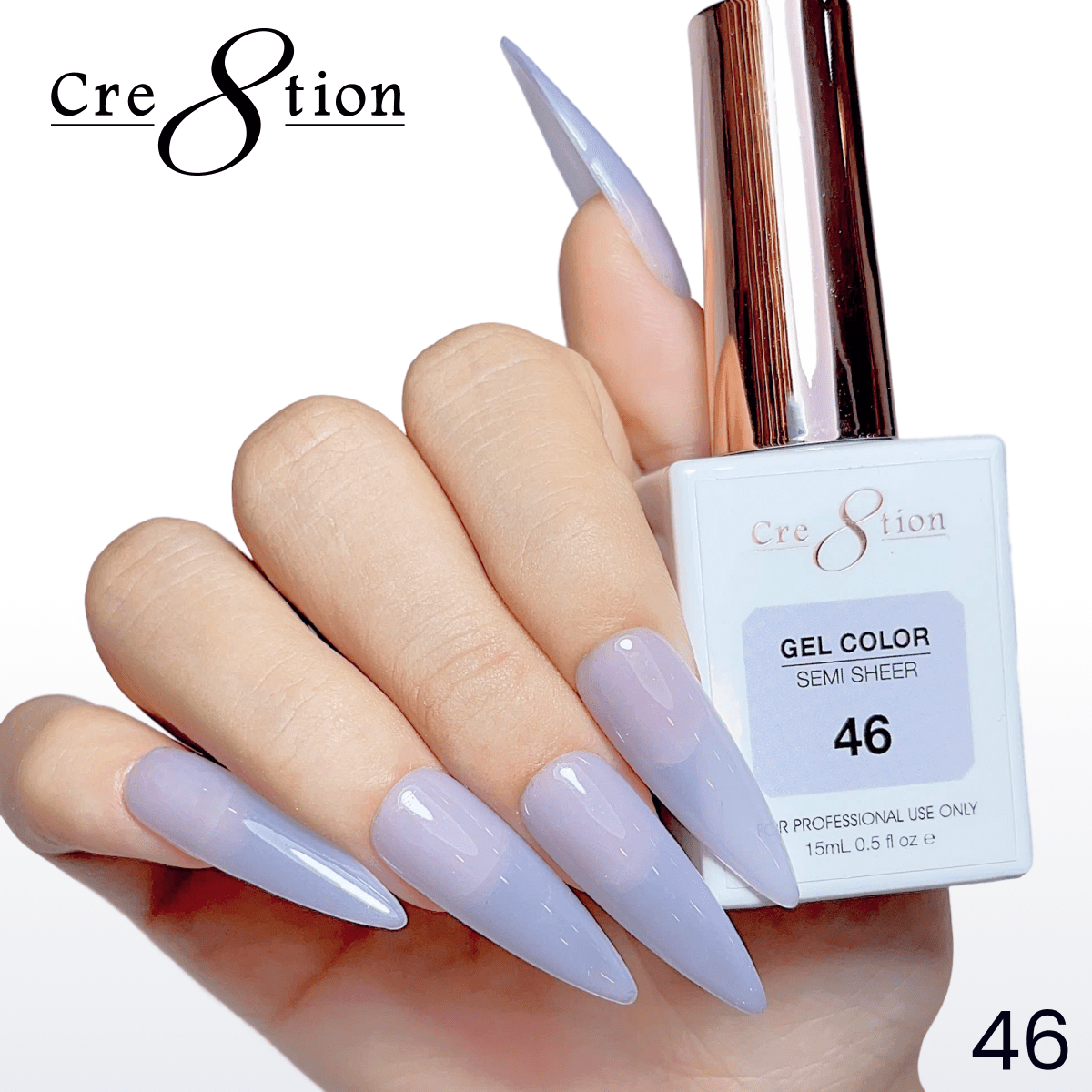 Cre8tion Hema Free Semi-Sheer Collection 0.5oz - Mauve Series