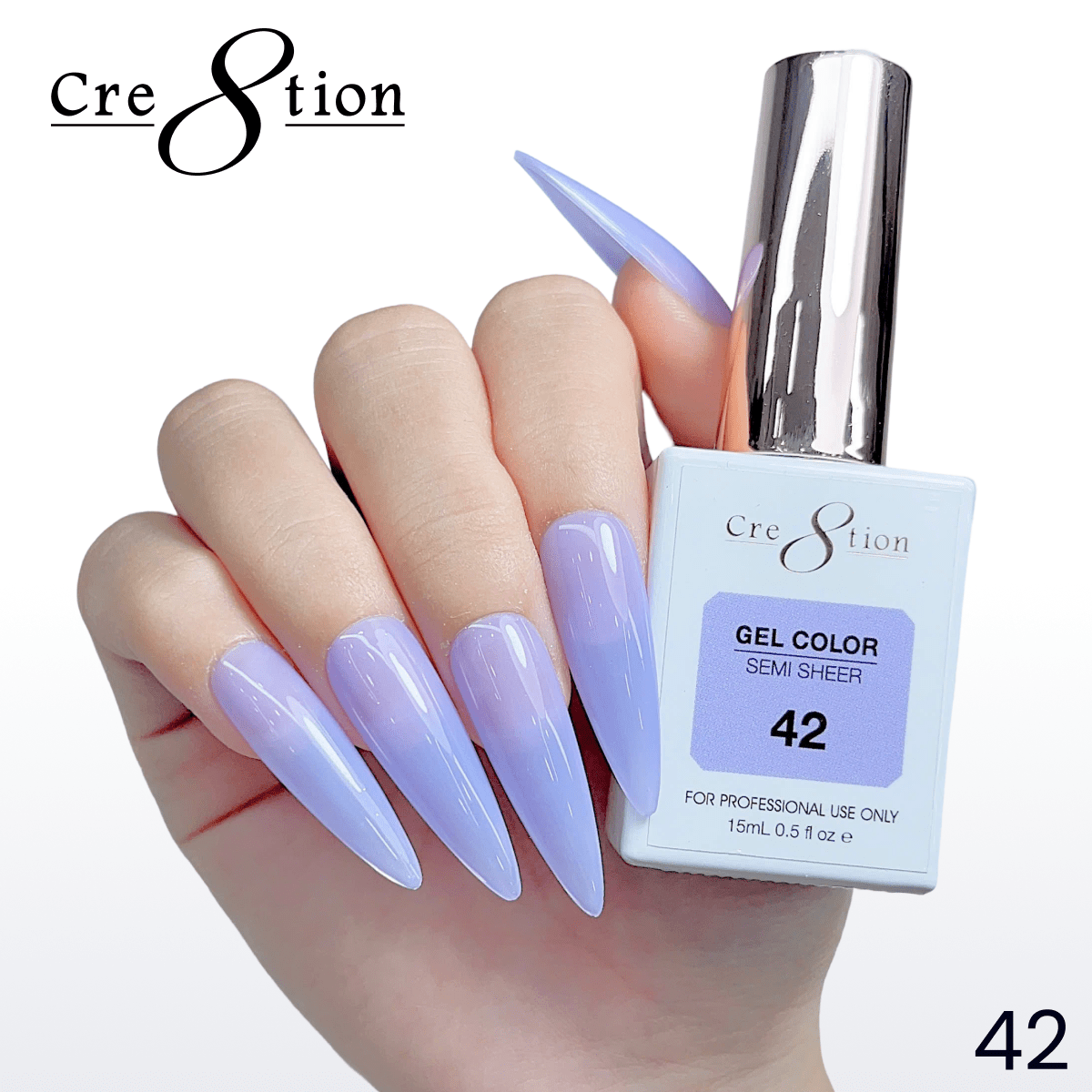 Cre8tion Hema Free Semi-Sheer Collection 0.5oz - Mauve Series