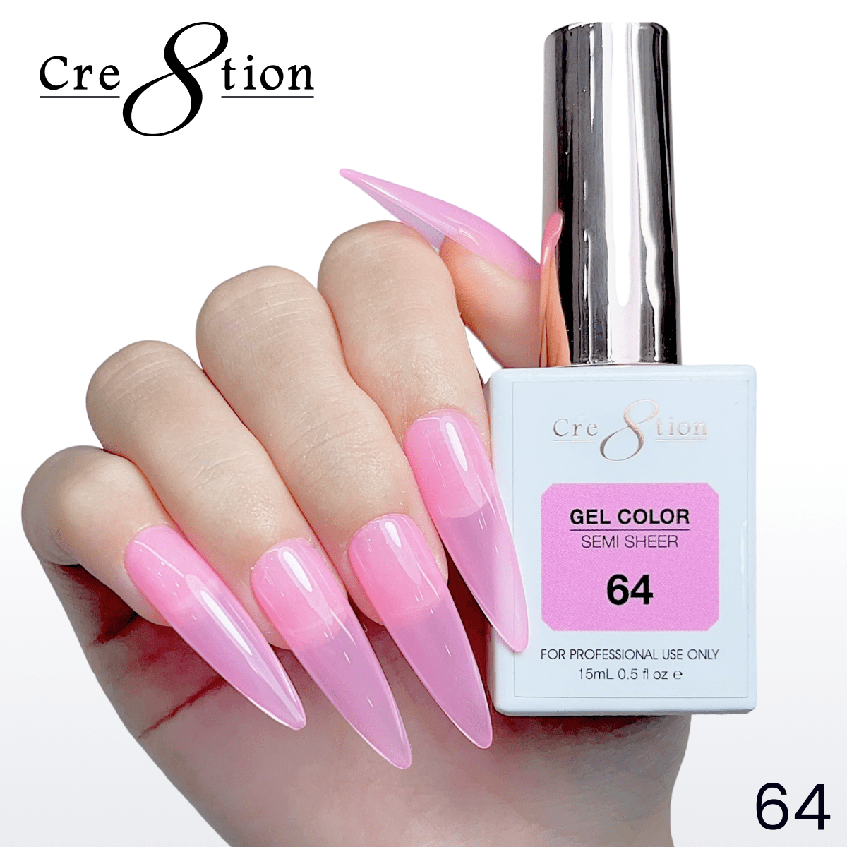 Cre8tion Hema Free Semi-Sheer Collection 0.5oz - Neon Series