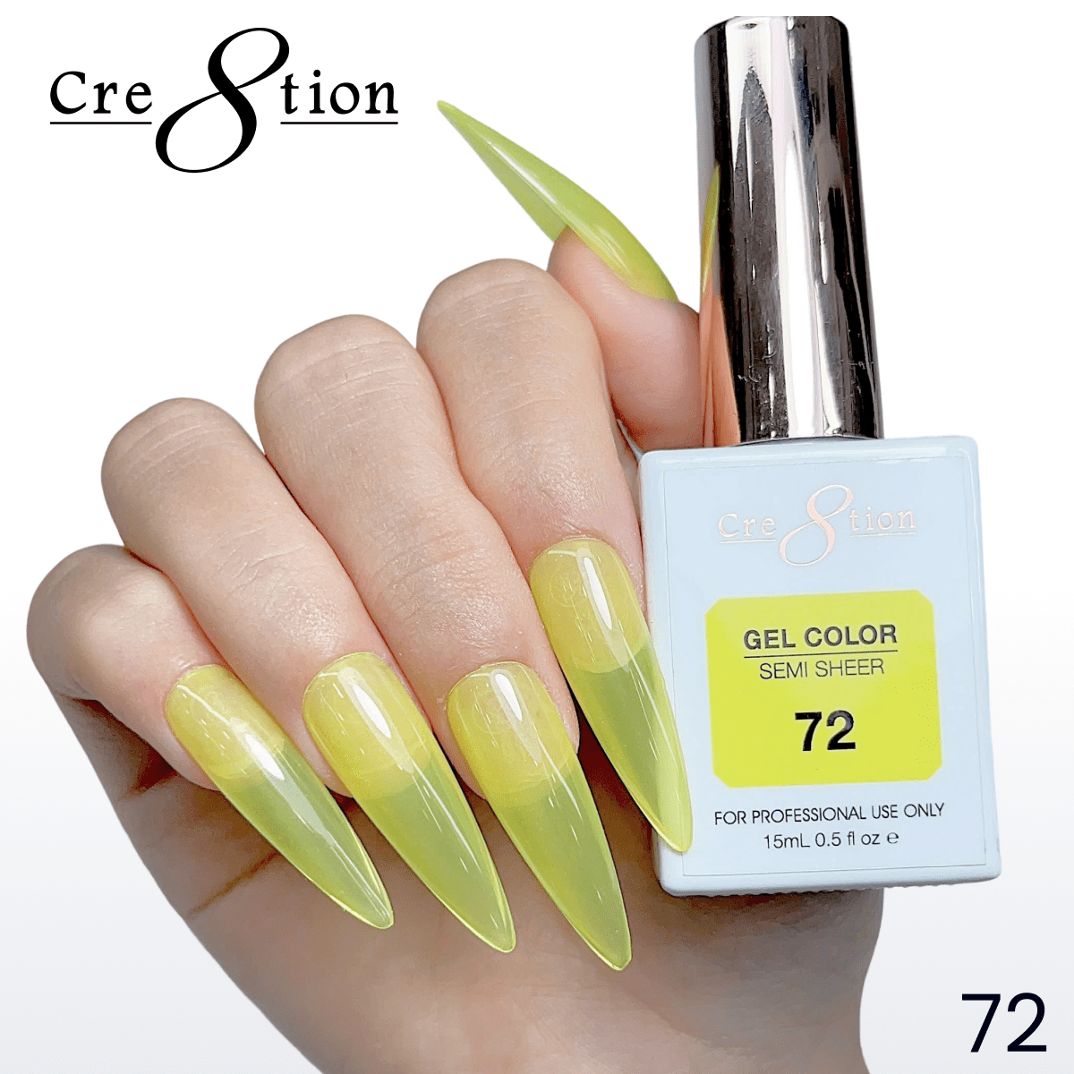 Cre8tion Hema Free Semi-Sheer Collection 0.5oz - Neon Series