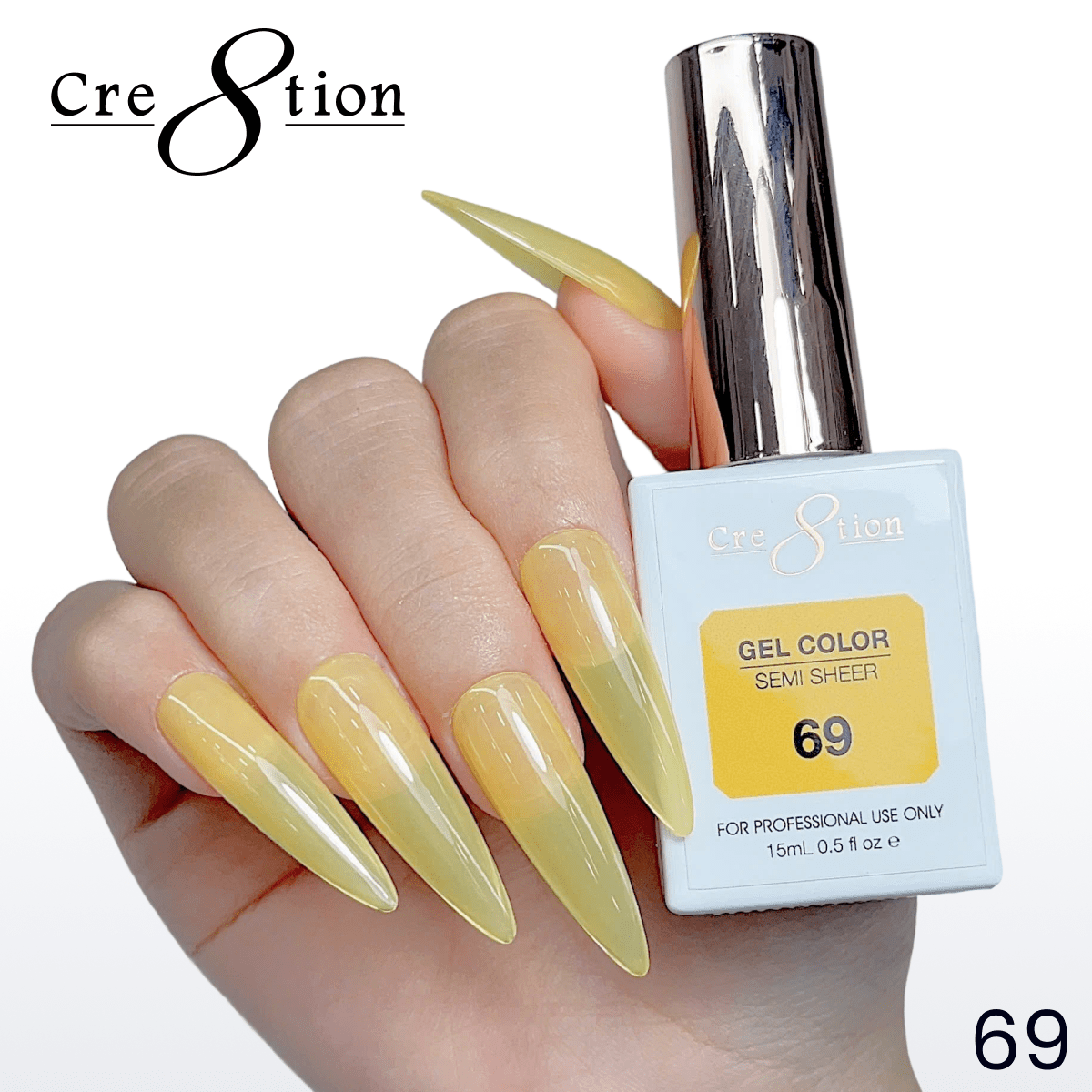 Cre8tion Hema Free Semi-Sheer Collection 0.5oz - Neon Series