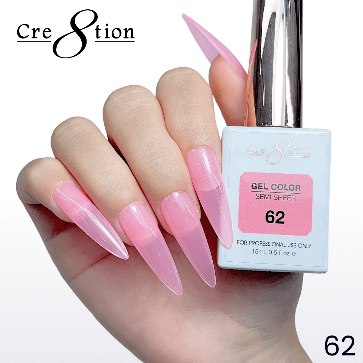Cre8tion Hema Free Semi-Sheer Collection 0.5oz - Neon Series