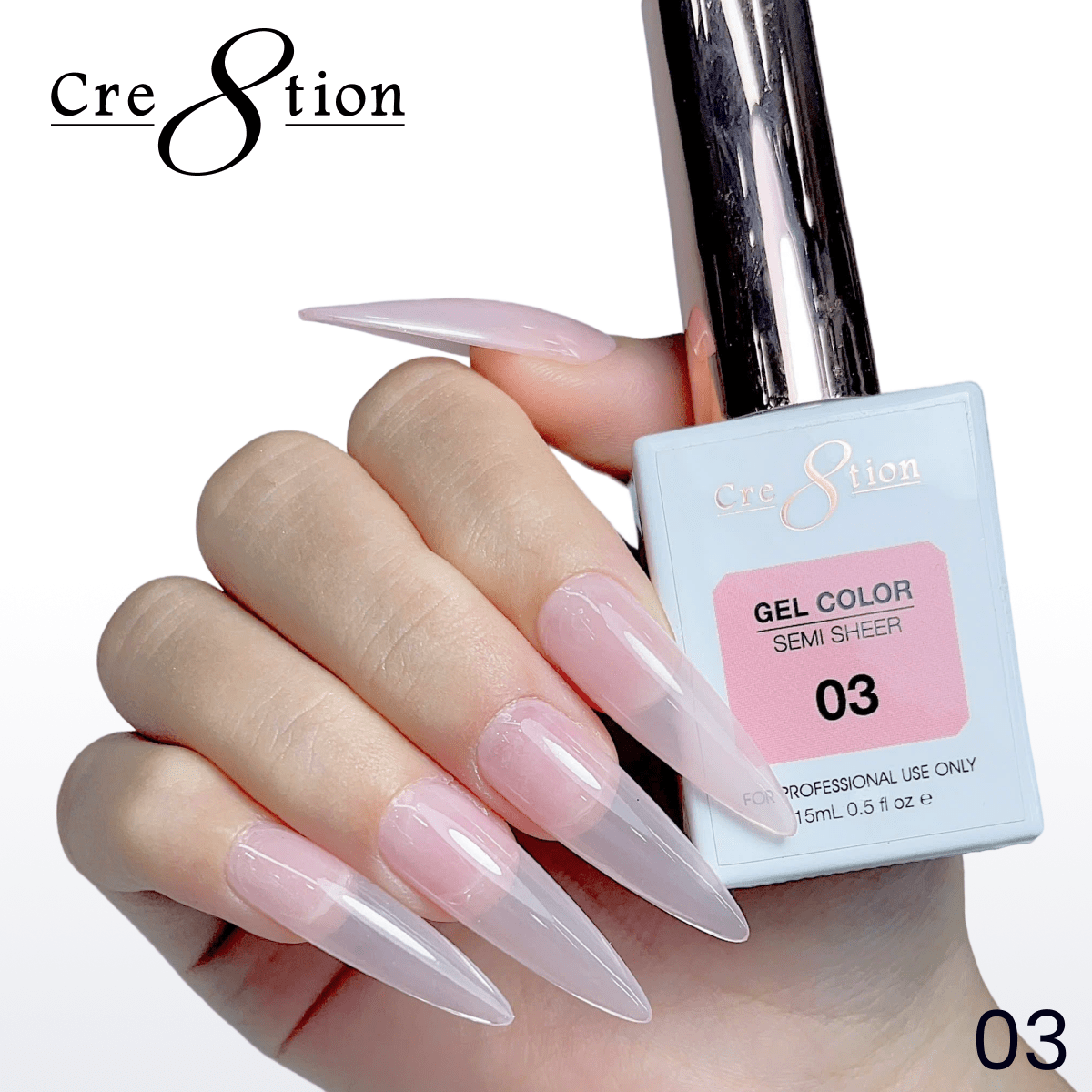 Cre8tion Hema Free Semi-Sheer Collection 0.5oz - Nude Series