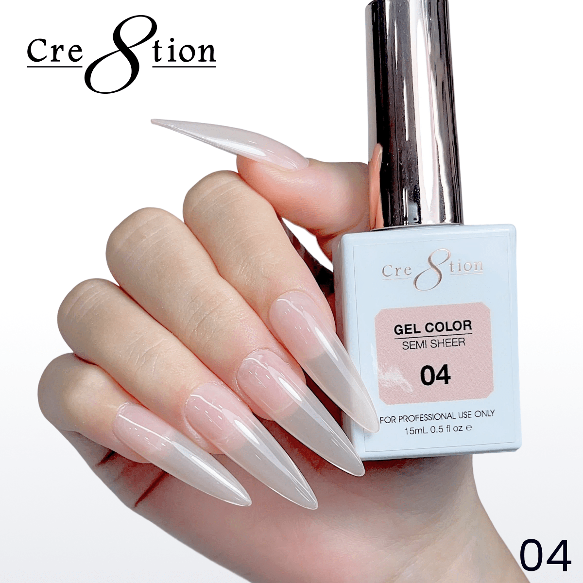 Cre8tion Hema Free Semi-Sheer Collection 0.5oz - Nude Series