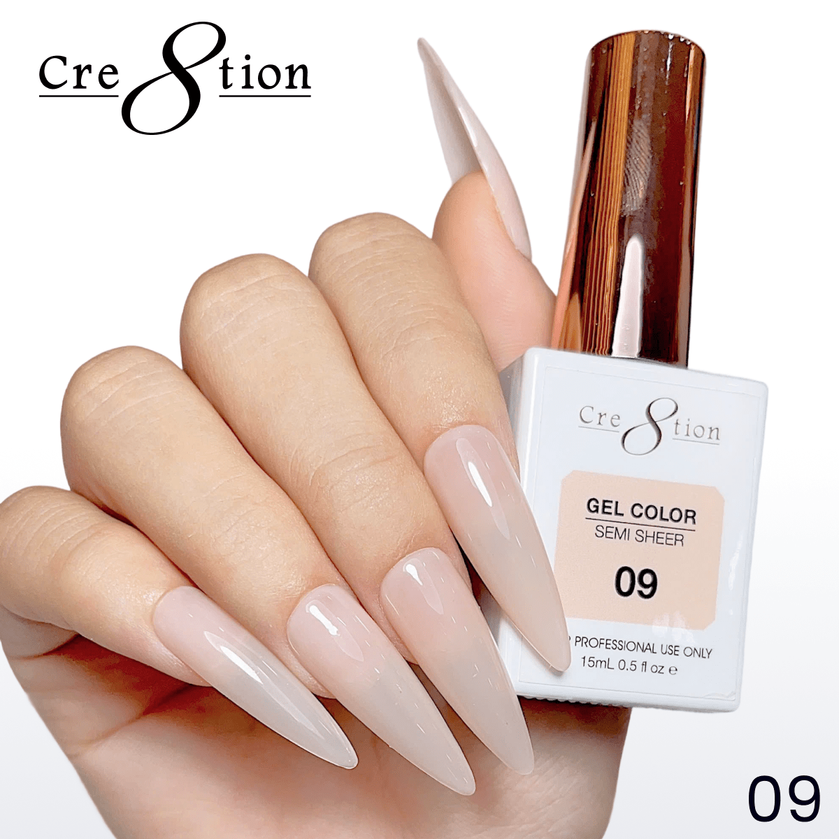 Cre8tion Hema Free Semi-Sheer Collection 0.5oz - Nude Series