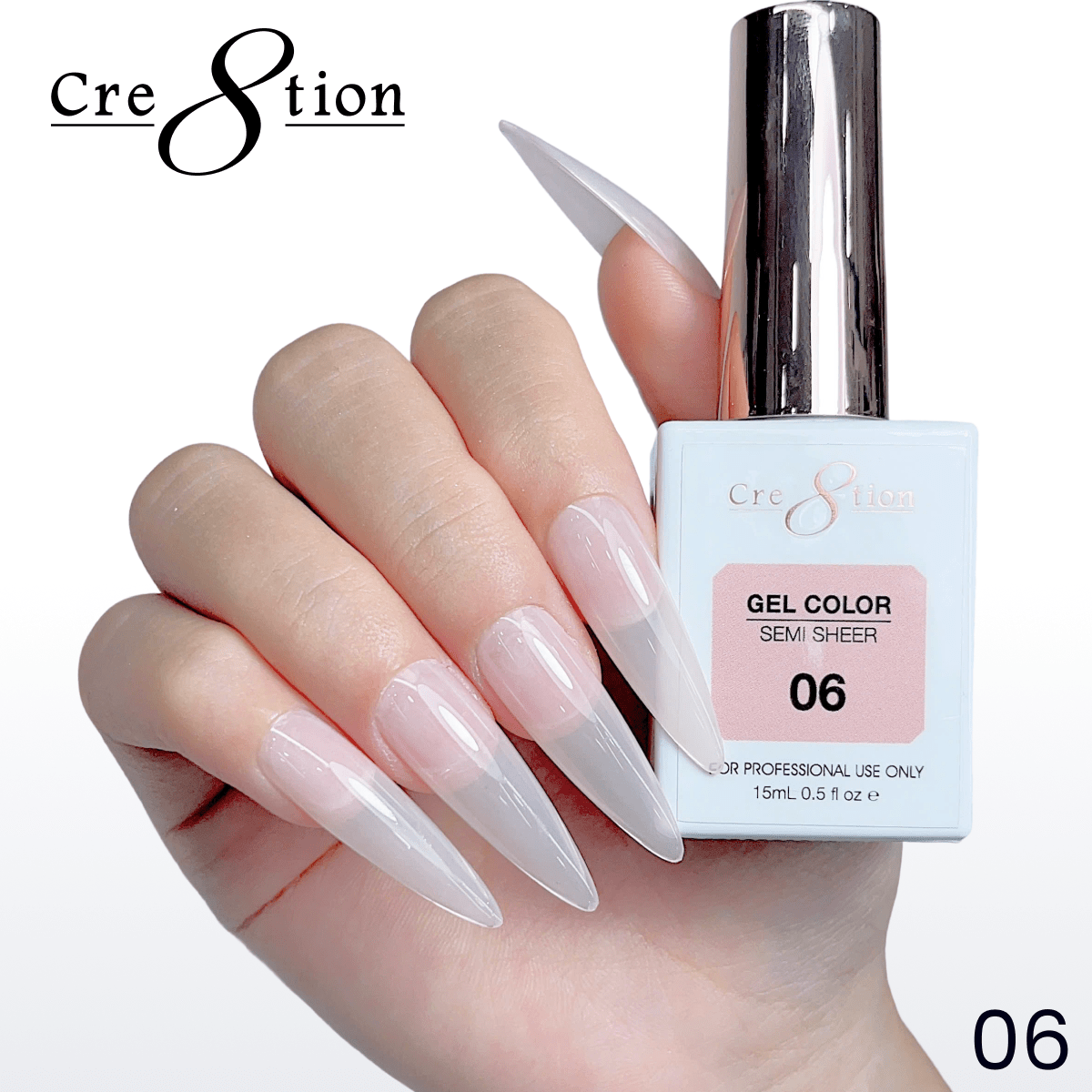 Cre8tion Hema Free Semi-Sheer Collection 0.5oz - Nude Series