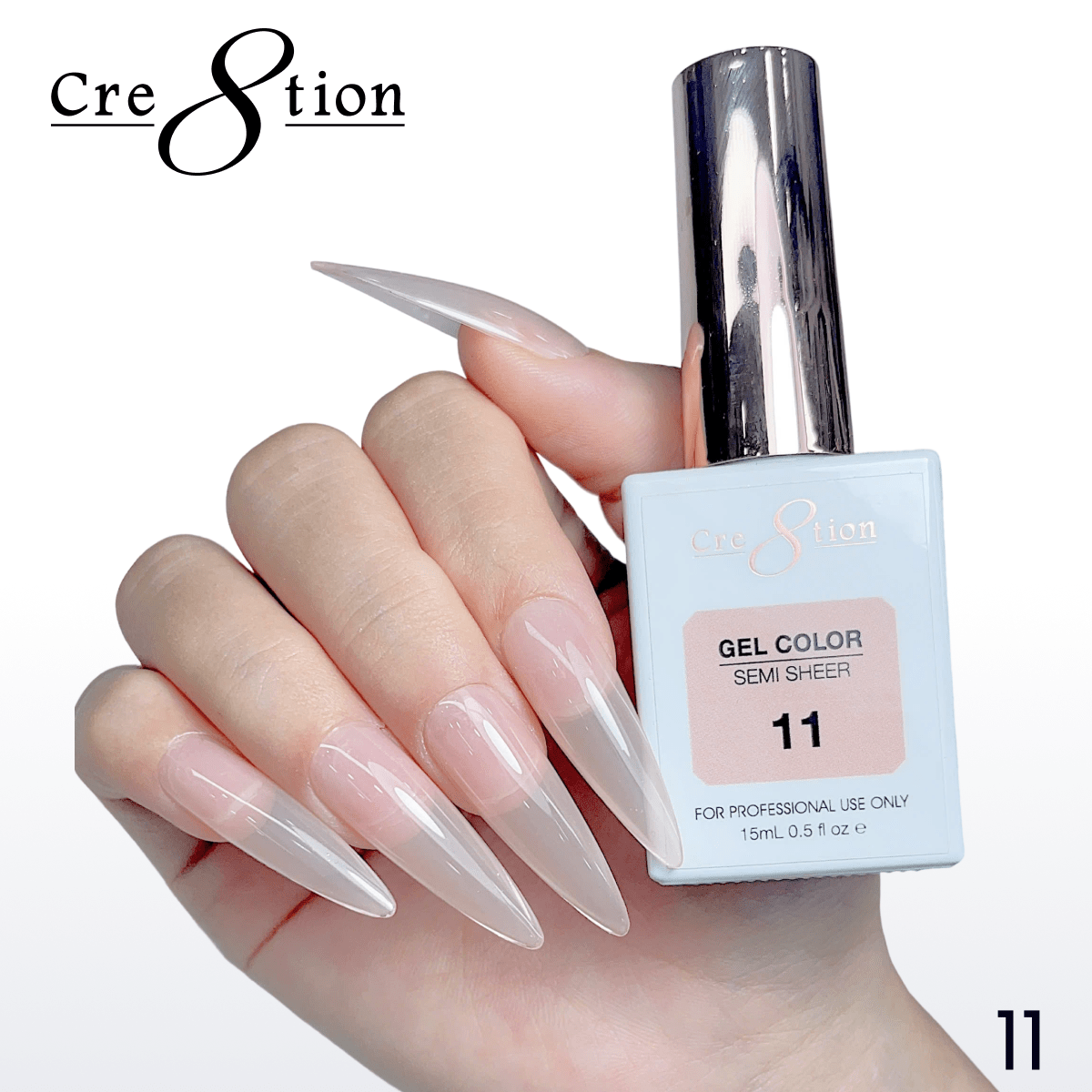 Cre8tion Hema Free Semi-Sheer Collection 0.5oz - Nude Series