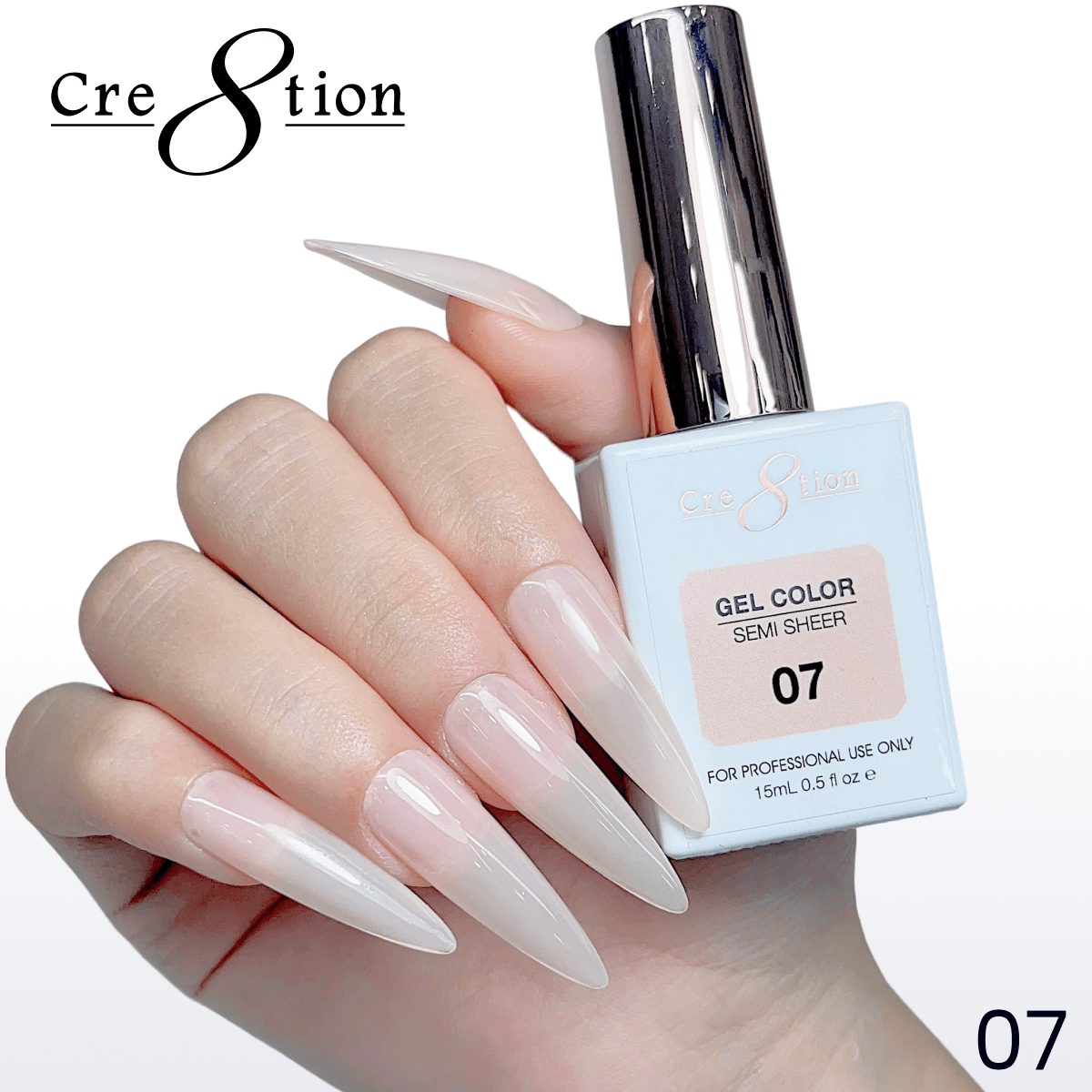 Cre8tion Hema Free Semi-Sheer Collection 0.5oz - Nude Series