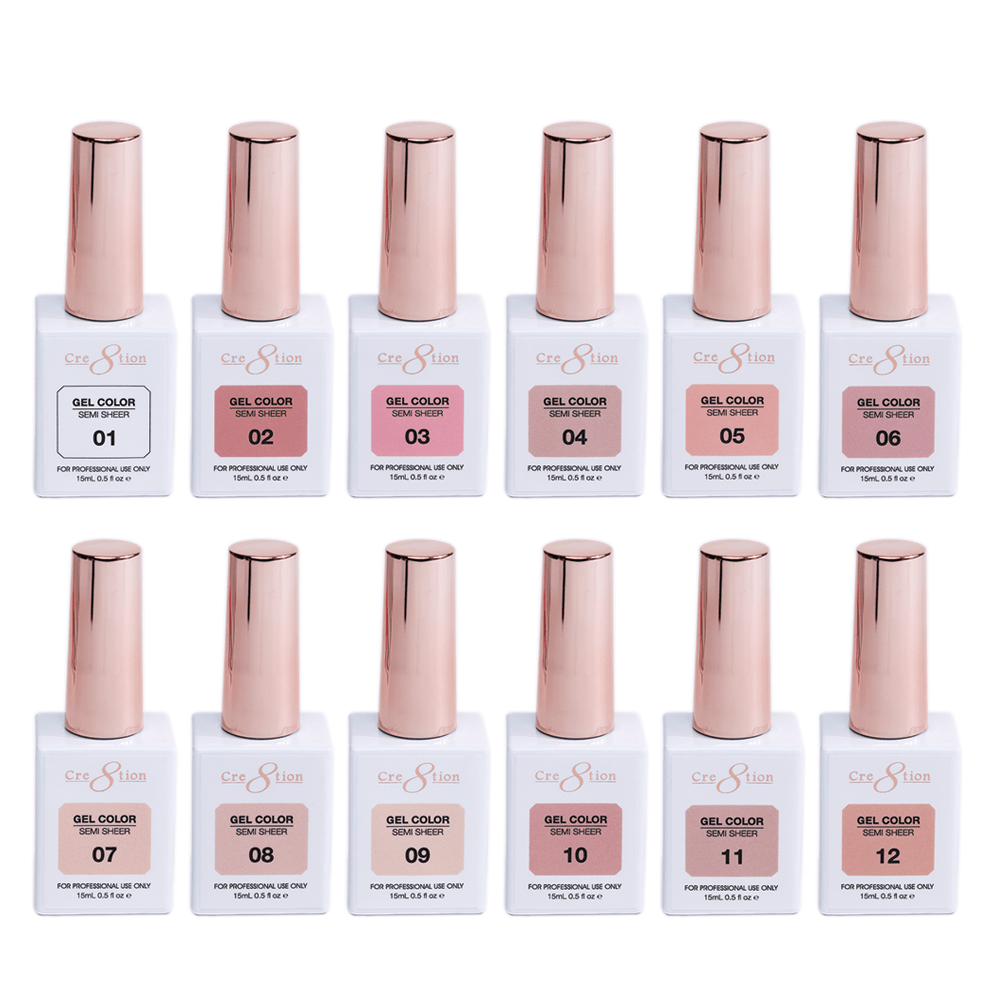 Cre8tion Hema Free Semi-Sheer Collection 0.5oz - Nude Series