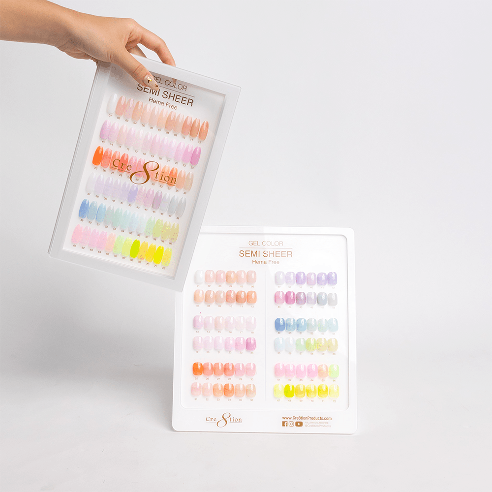 Cre8tion Hema Free Semi-Sheer Collection 0.5oz - 72 Color Kit