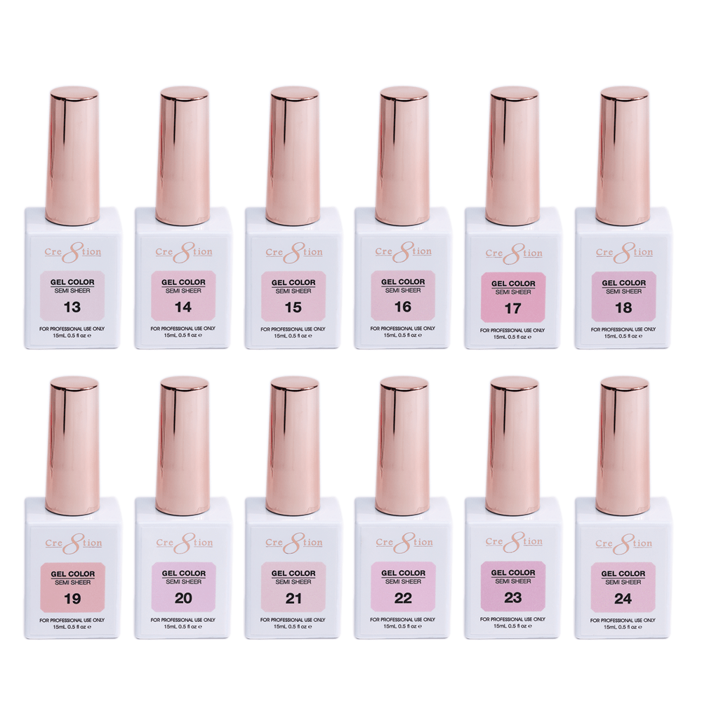 Cre8tion Hema Free Semi-Sheer Collection 0.5oz - 72 Color Kit