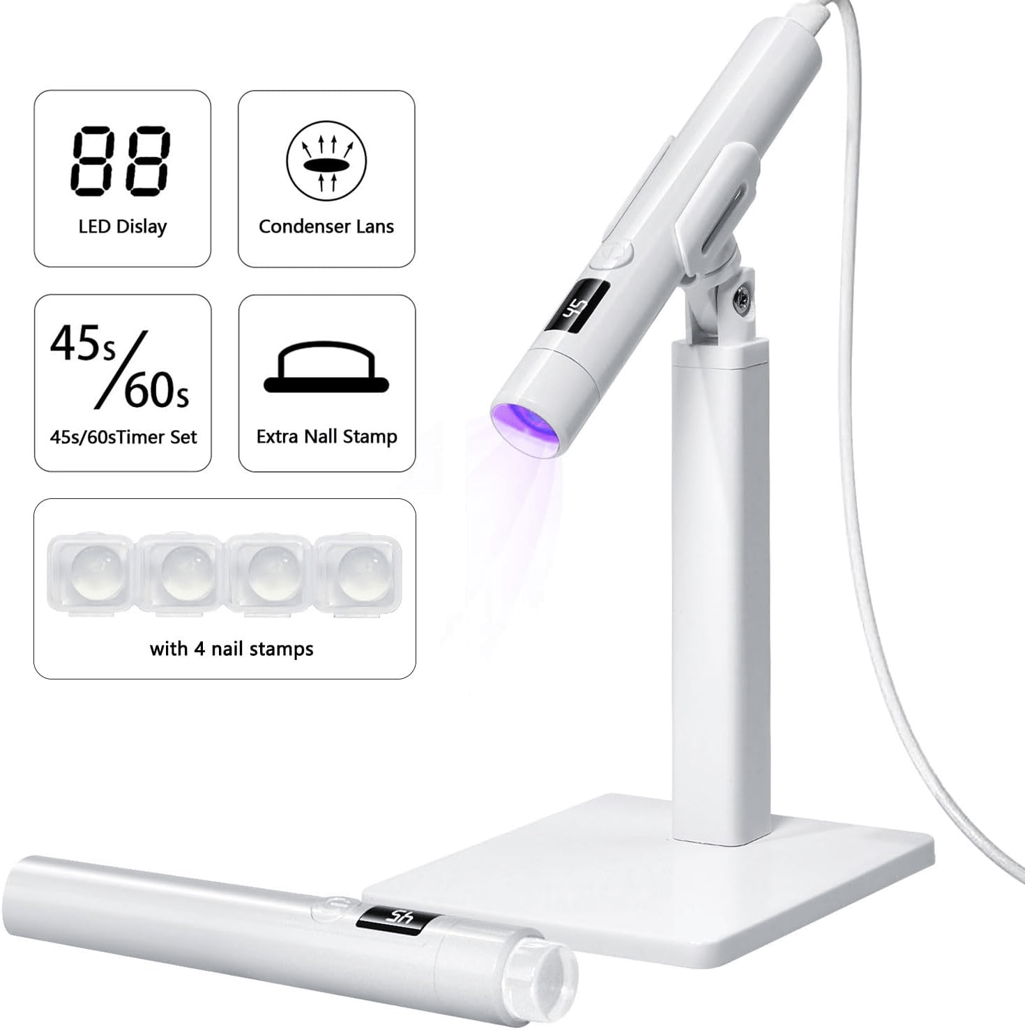 Cre8tion Mini UV/LED Lamp with Silicone