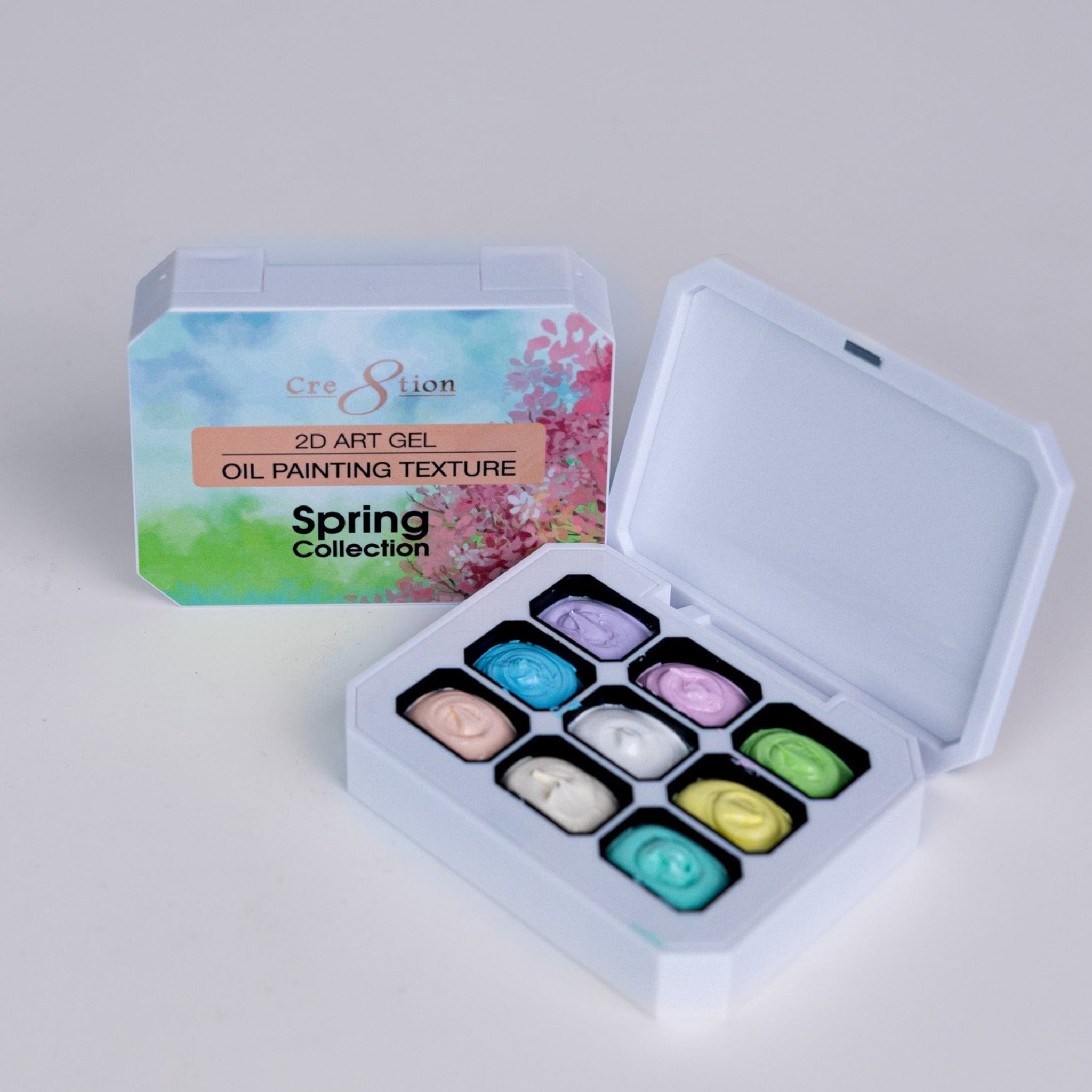 Cre8tion Nail 2D Canvas Painting Gel Palette - Spring Collection