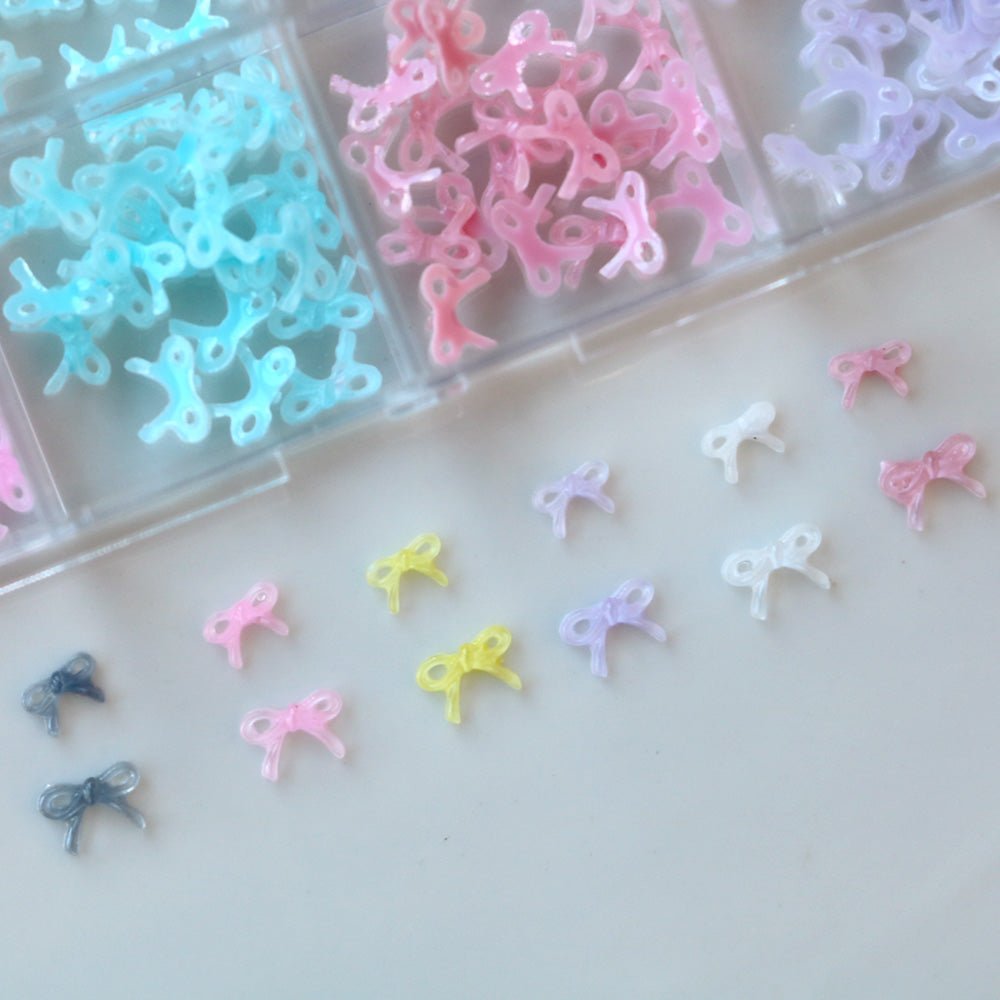 Cre8tion Nail Art Accessory Jelly Small Bows 10