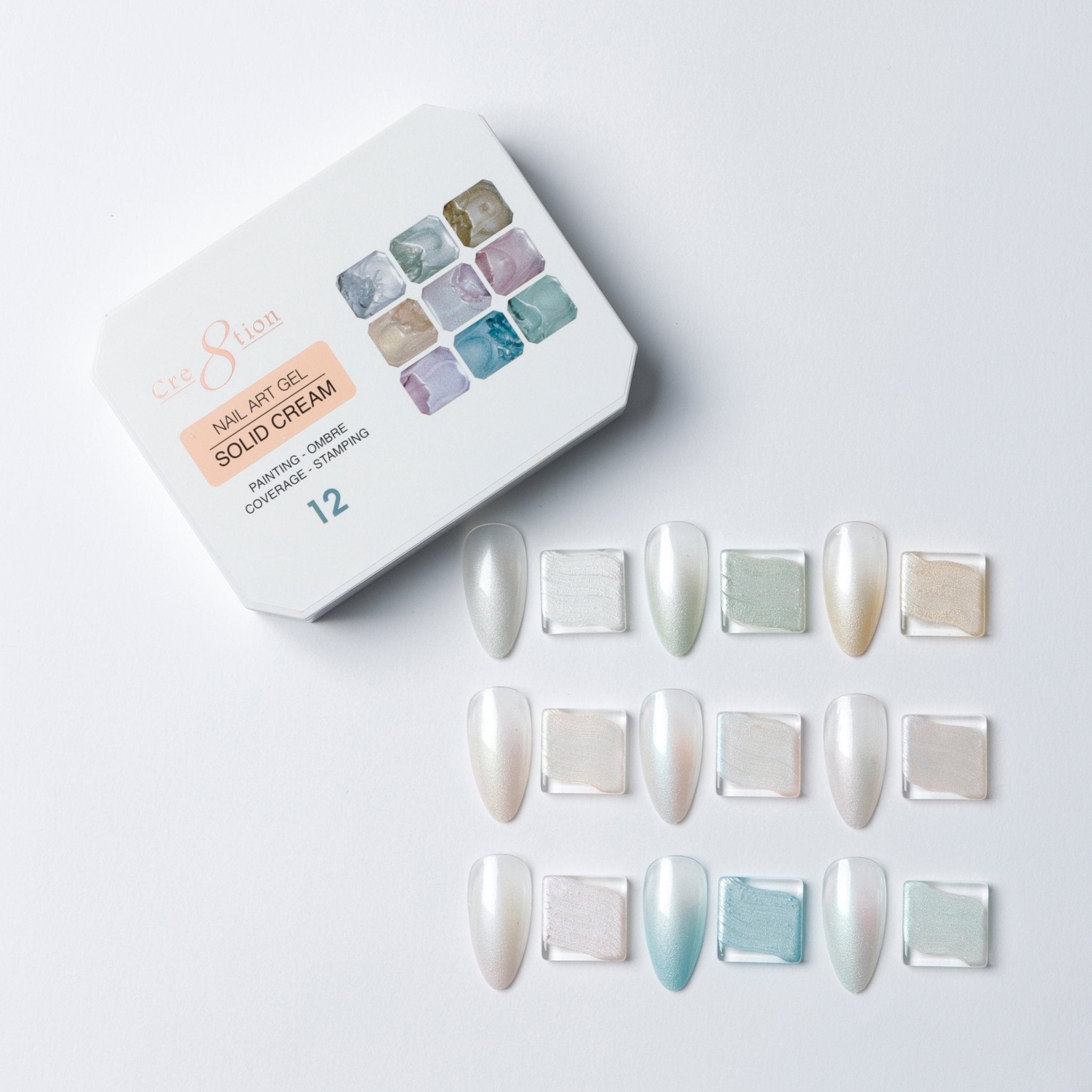 Cre8tion Nail Art Gel - Solid Cream - 12 Pearl