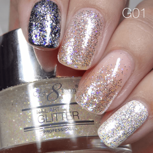 Cre8tion Nail Art Glitter 0.5oz - STARLIGHT Collection