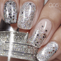 Cre8tion Nail Art Glitter 0.5oz - STARLIGHT Collection