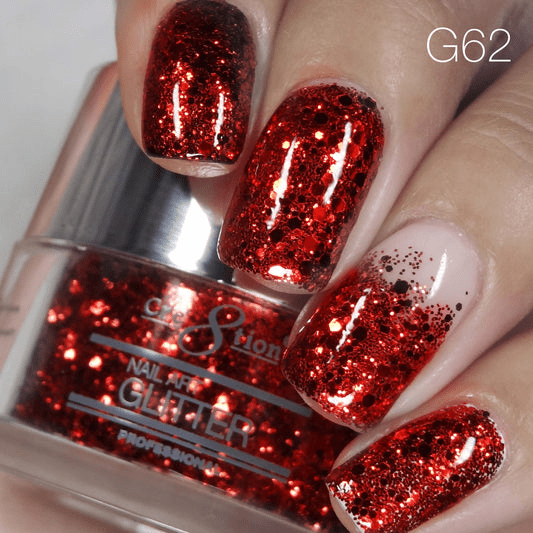Cre8tion Nail Art Glitter 0.5oz - TIS THE SEASON