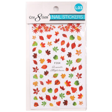 Cre8tion Nail Art Sticker Leaves (11 Styles)