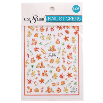 Cre8tion Nail Art Sticker Leaves (11 Styles)