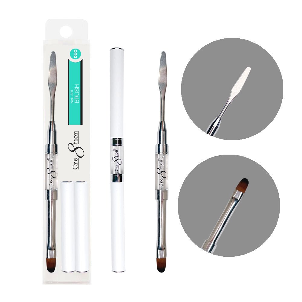 Cre8tion Brush For Polygel With Spatula Tool