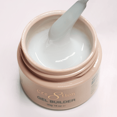 Cre8tion Overlay/Builder Gel in Jar 1oz - Hema Free/TPO Free - Low Heat - 02 Soft White