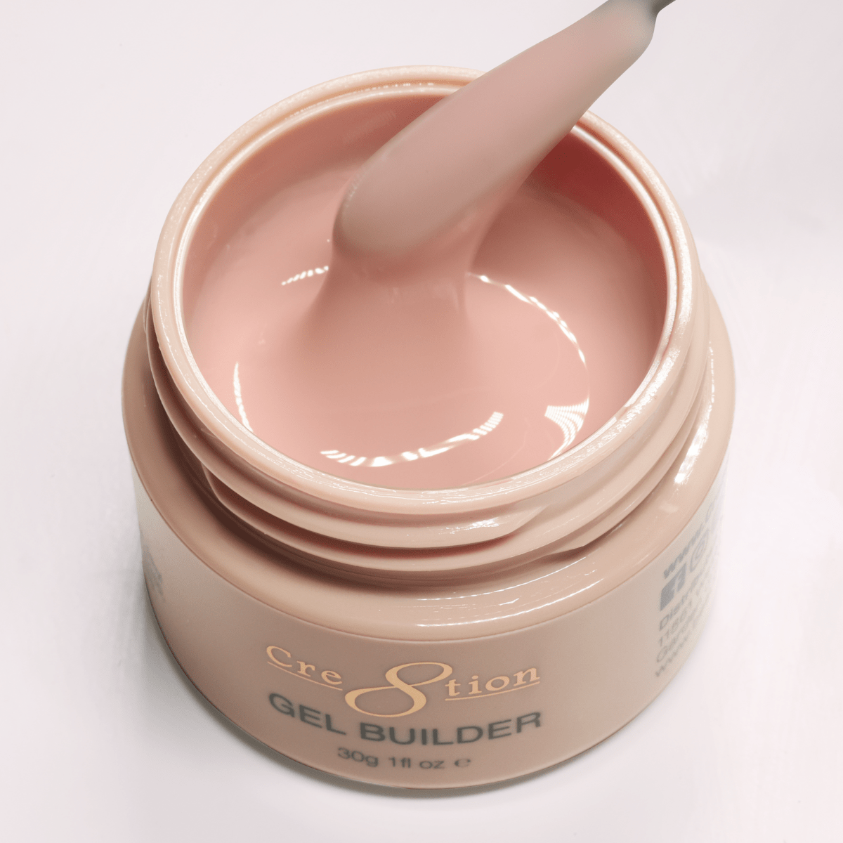 Cre8tion Overlay/Builder Gel in Jar 1oz - Hema Free/TPO Free - Low Heat - 05 Morning Light