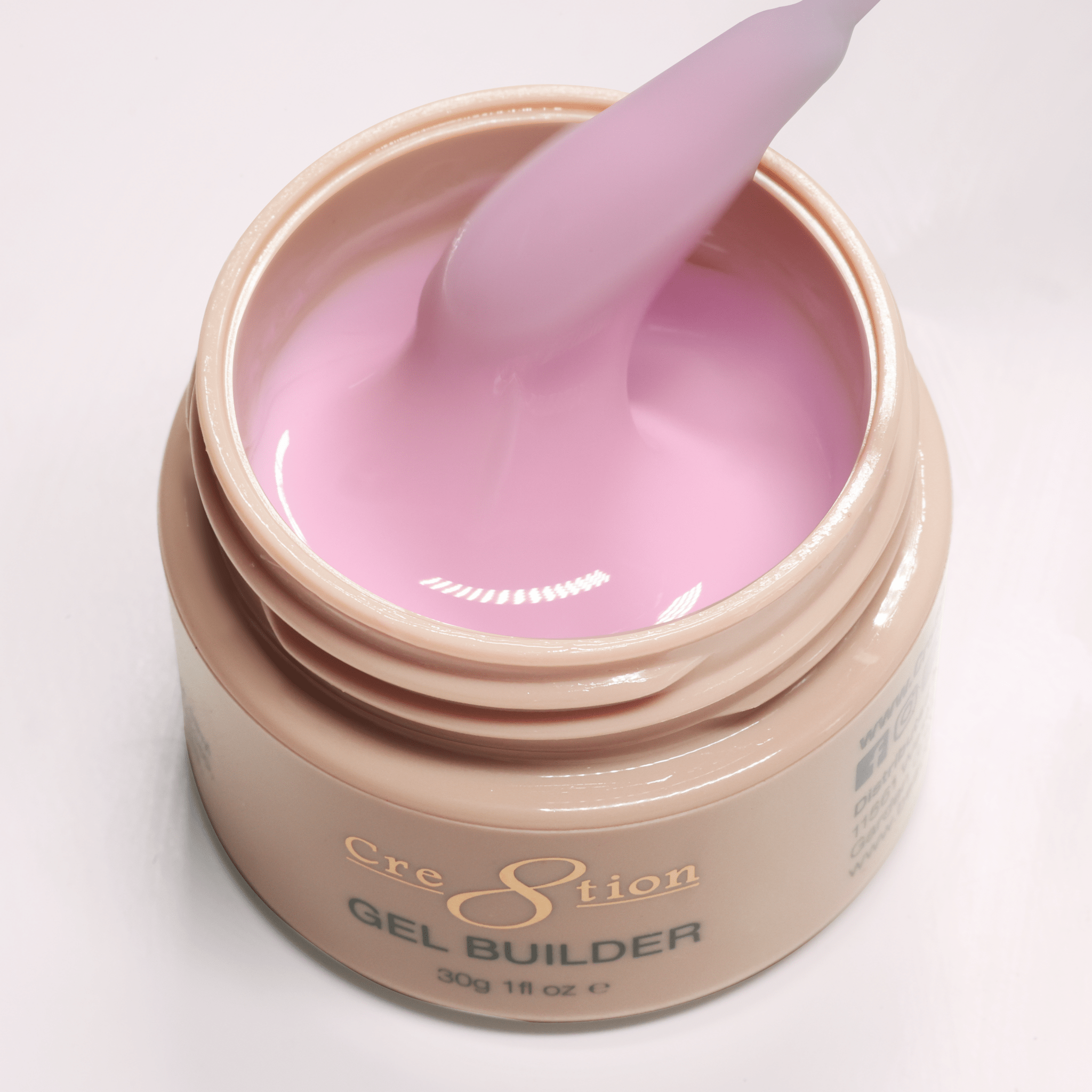 Cre8tion Overlay/Builder Gel in Jar 1oz - Hema Free/TPO Free - Low Heat - 07 Satin Moment
