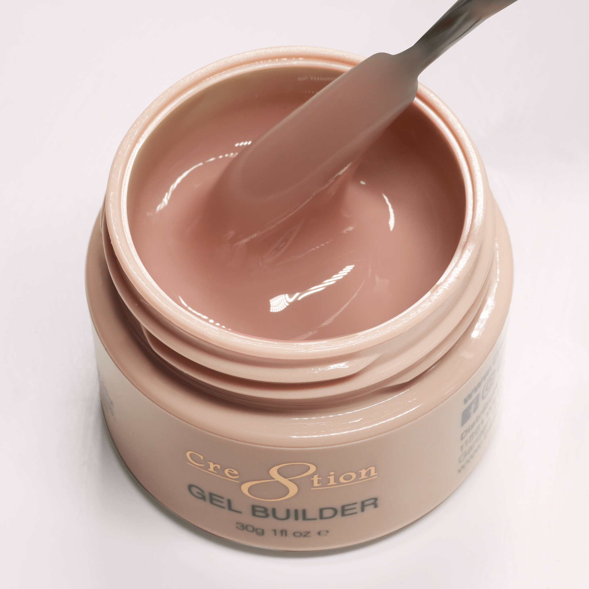 Cre8tion Overlay/Builder Gel in Jar 1oz - Hema Free/TPO Free - Low Heat - 10 Cozy Caramel