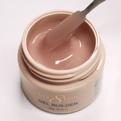 Cre8tion Overlay/Builder Gel in Jar 1oz - Hema Free/TPO Free - Low Heat - 10 Cozy Caramel