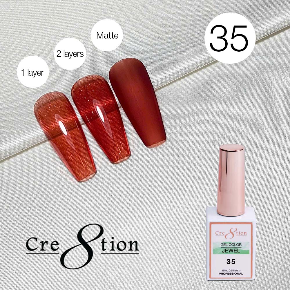 Cre8tion Soak Off Gel 0.5oz G35 - Jewel Collection