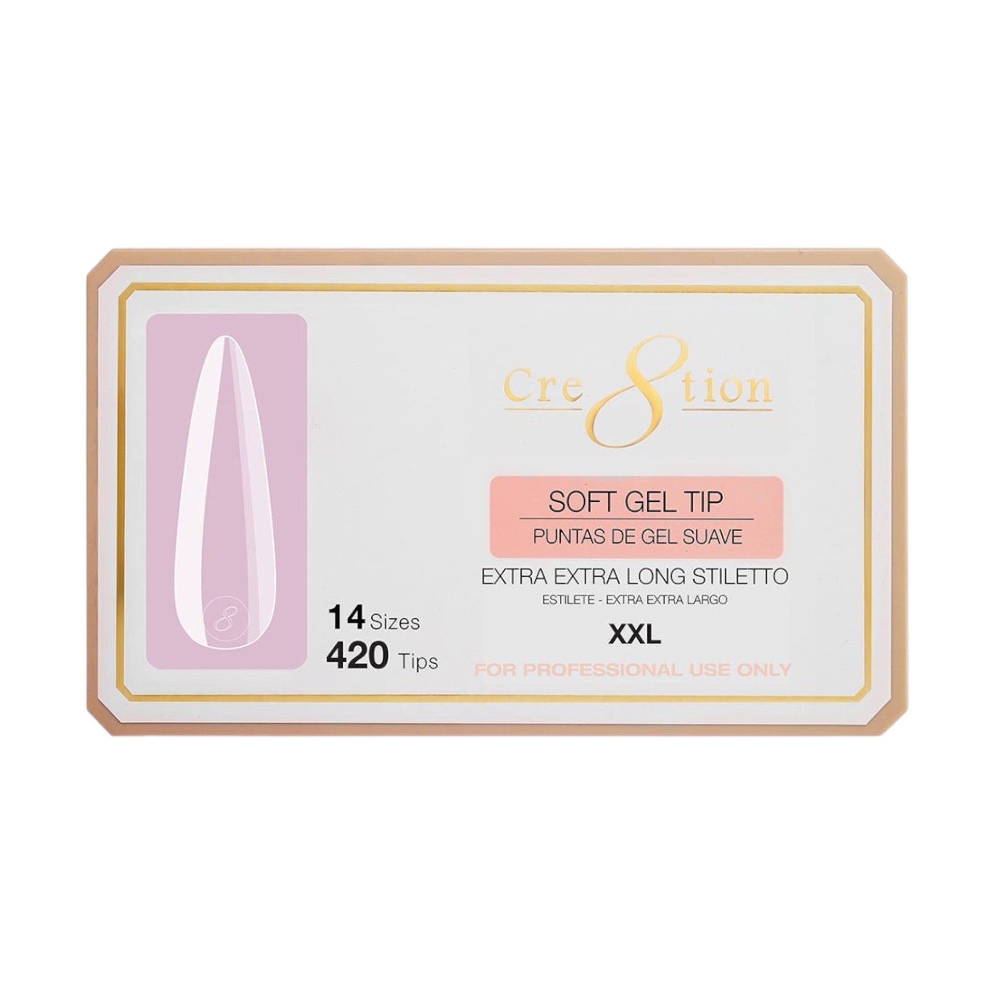 Cre8tion Soft Gel Tip - STILETTO