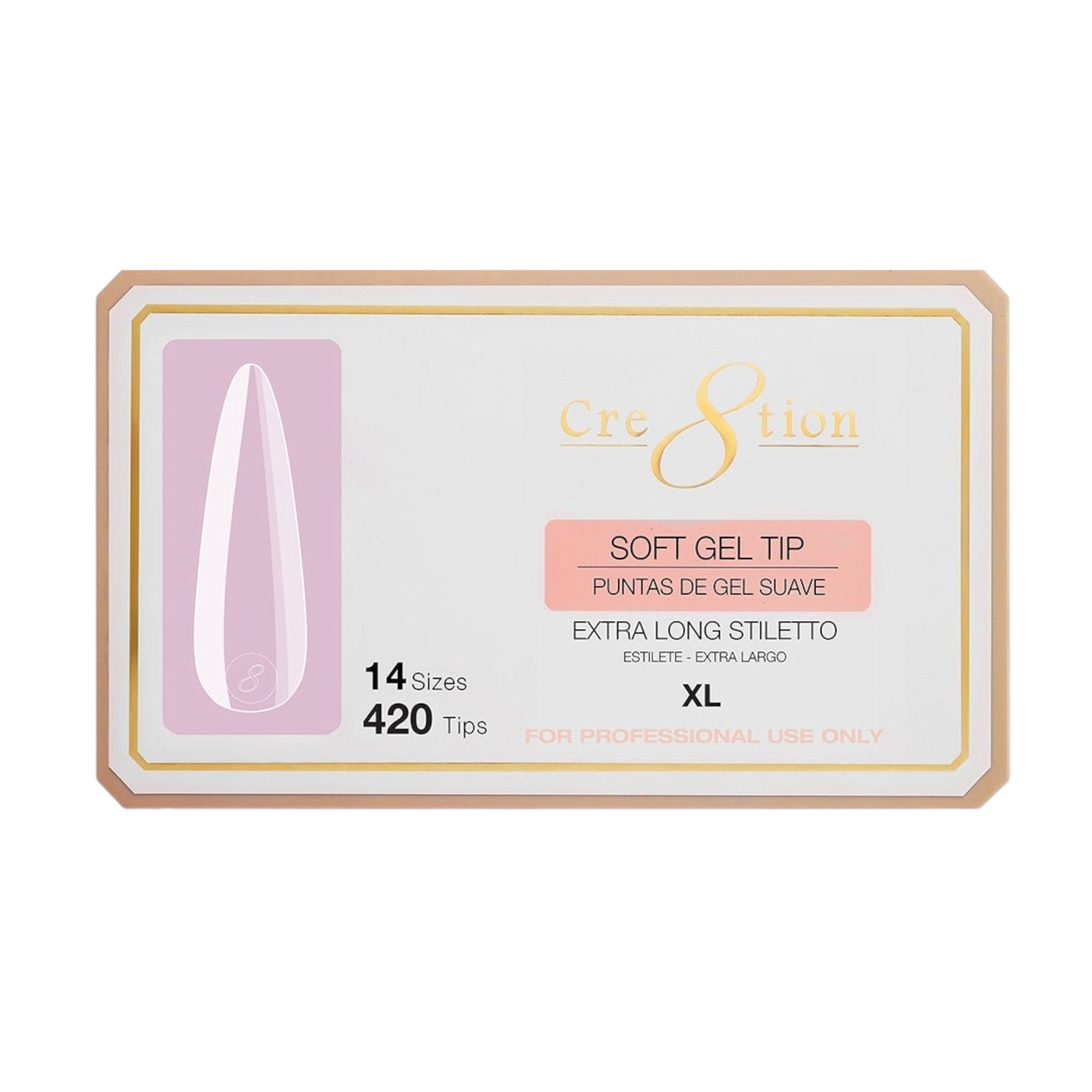 Cre8tion Soft Gel Tip - STILETTO
