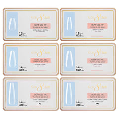 Cre8tion Soft Gel Tips - COFFIN