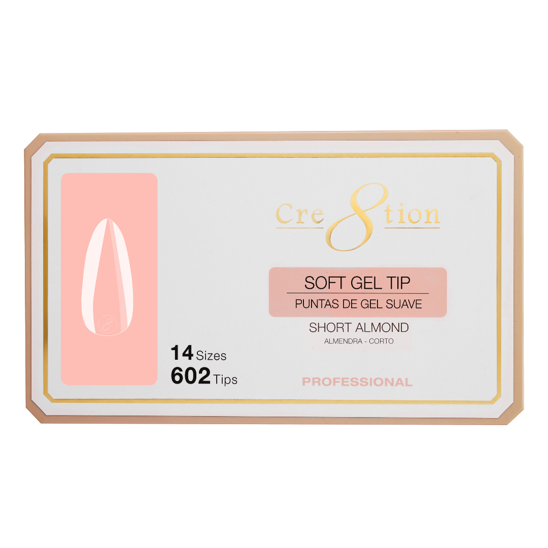 Cre8tion Soft Gel Tips - ALMOND