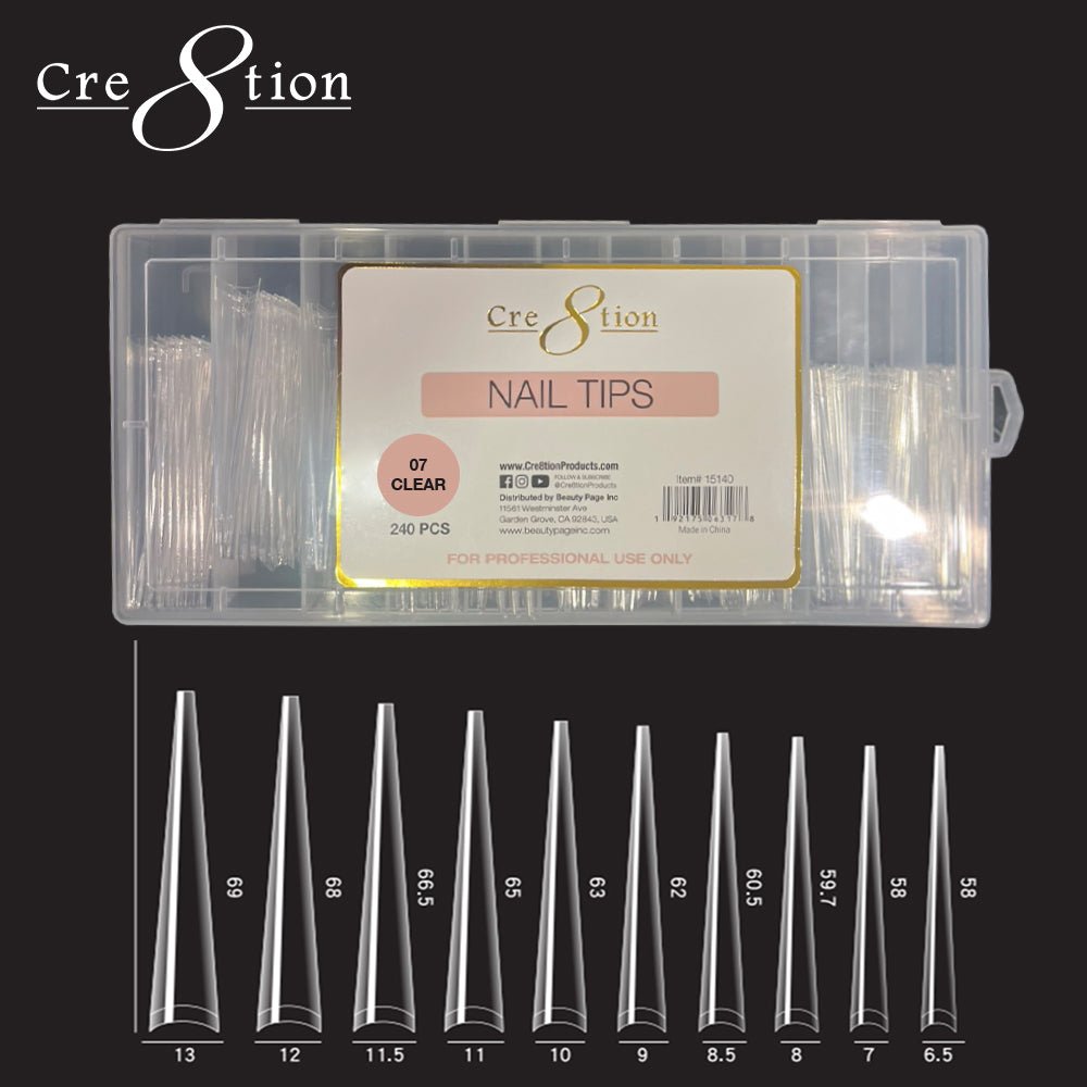Cre8tion Special Shape - 07 Super Long Pointed Coffin 240 pcs./box