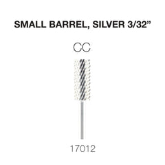 Cre8tion Carbide Small Barrel, Silver 3/32"