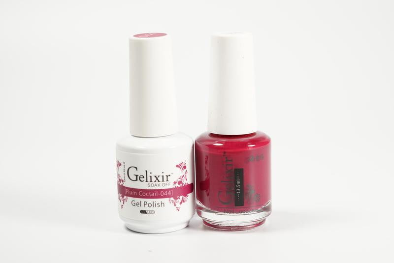 Gelixir Nail Polish Gel & Matching Lacquer Plum Coctail 1 PK #044