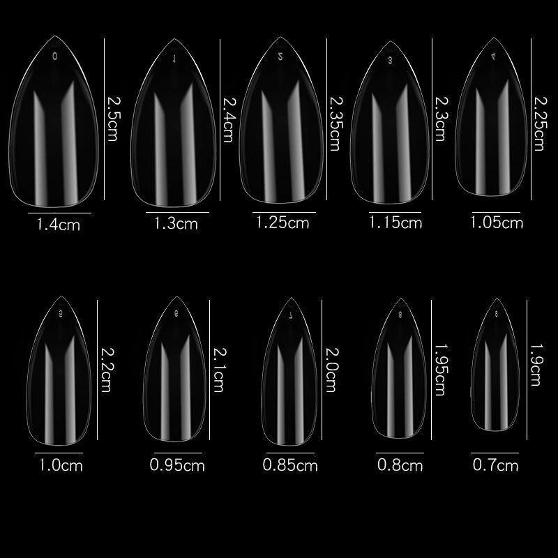 Cre8tion Special Shape - 07 Short Almond 500 pcs./box